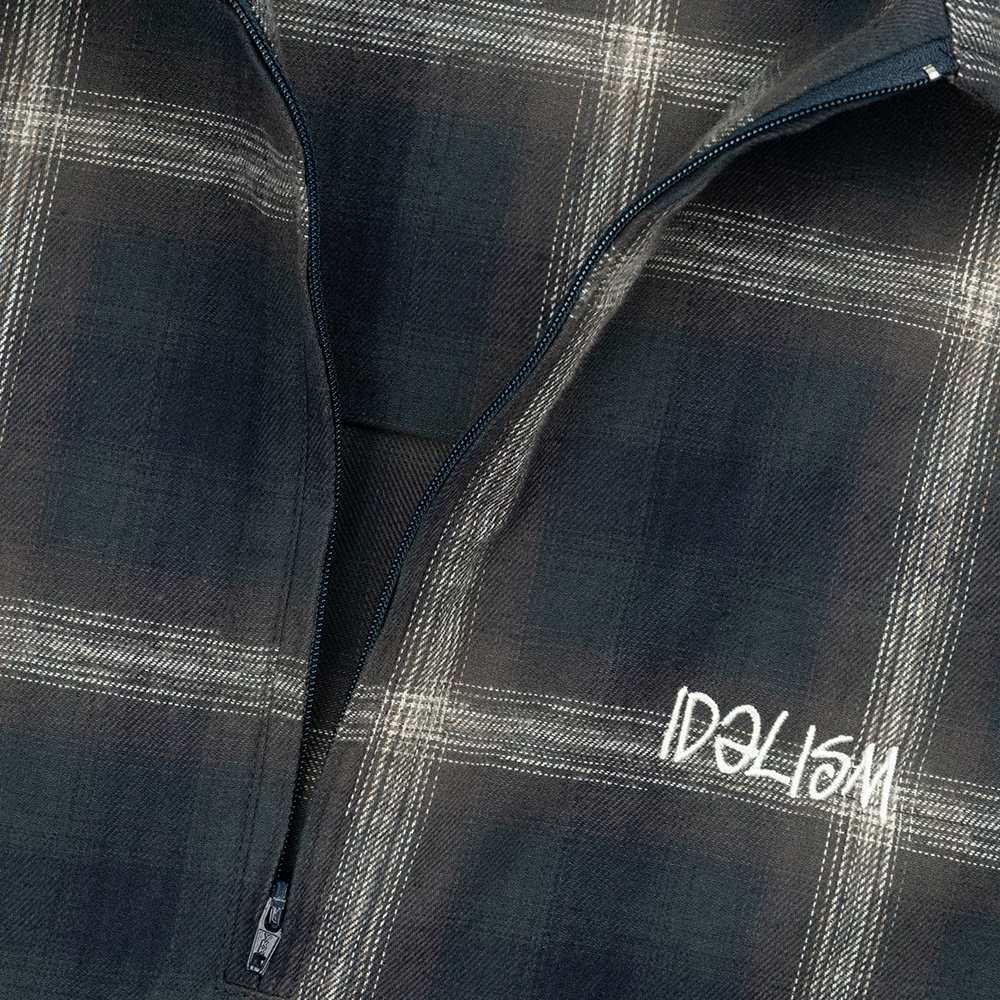 格紋半拉鏈polo杉 Check Zip Polo