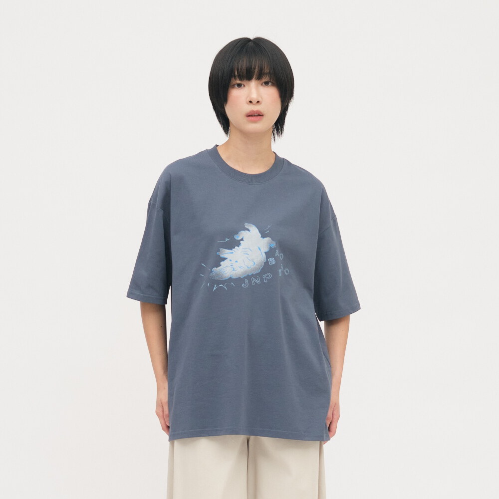 咬拖鞋小狗TEE