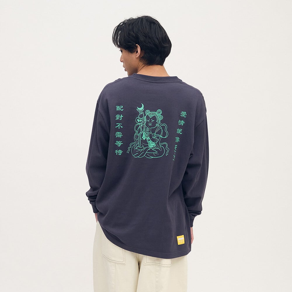 桃花大神保庇愛情長袖TEE