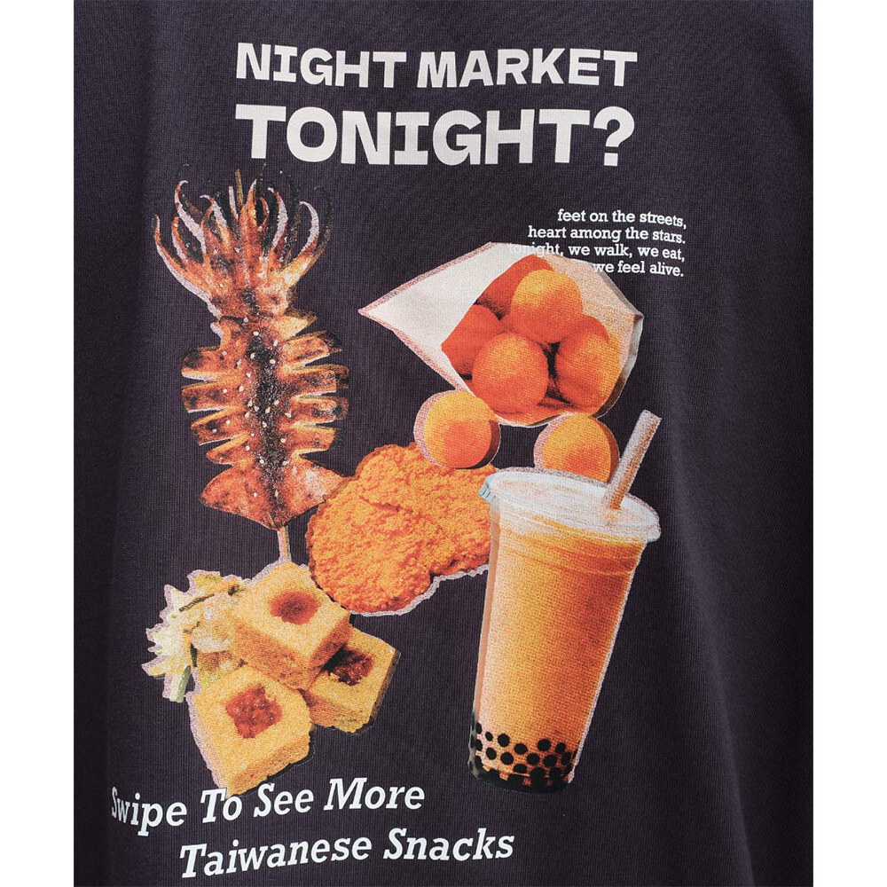 夜市食物圖鑑短袖TEE
