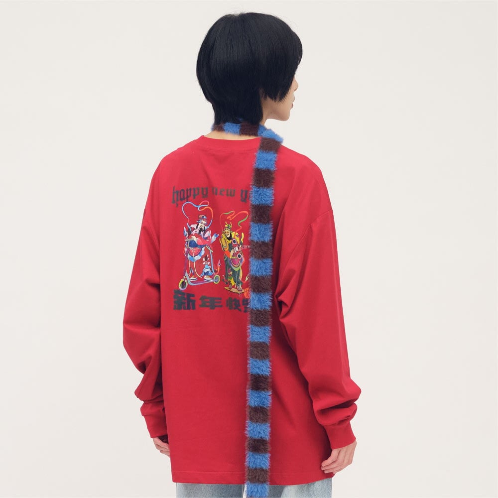 滑板門神長袖TEE