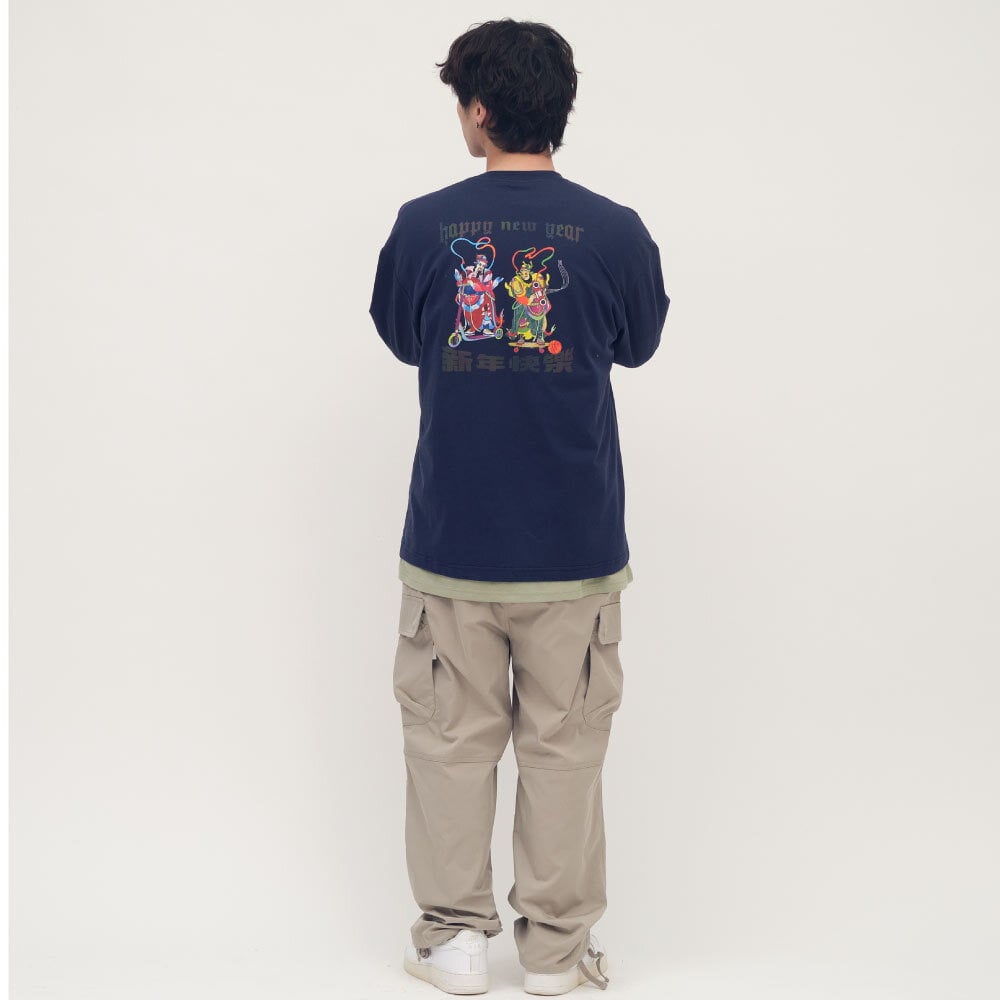 滑板門神長袖TEE