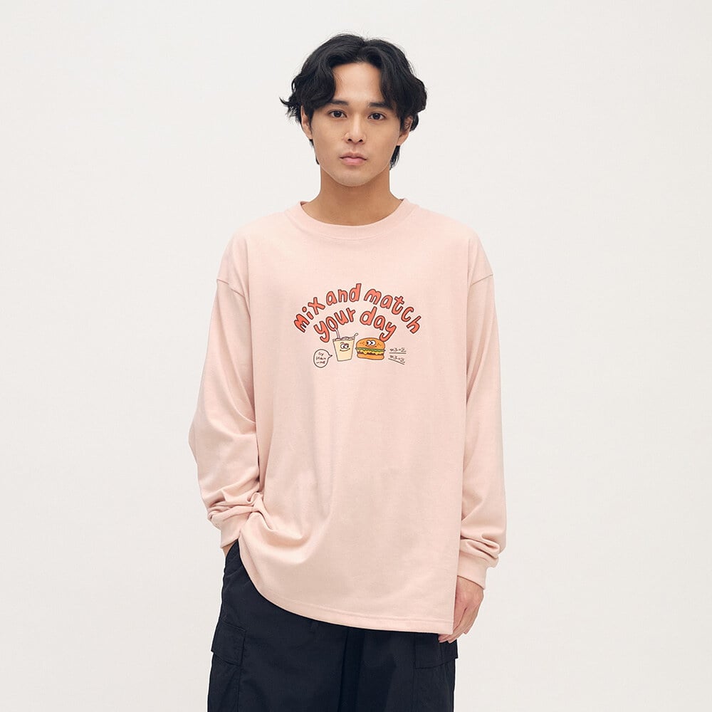 美芝城x plain me早安晨之美塗鴉長TEE