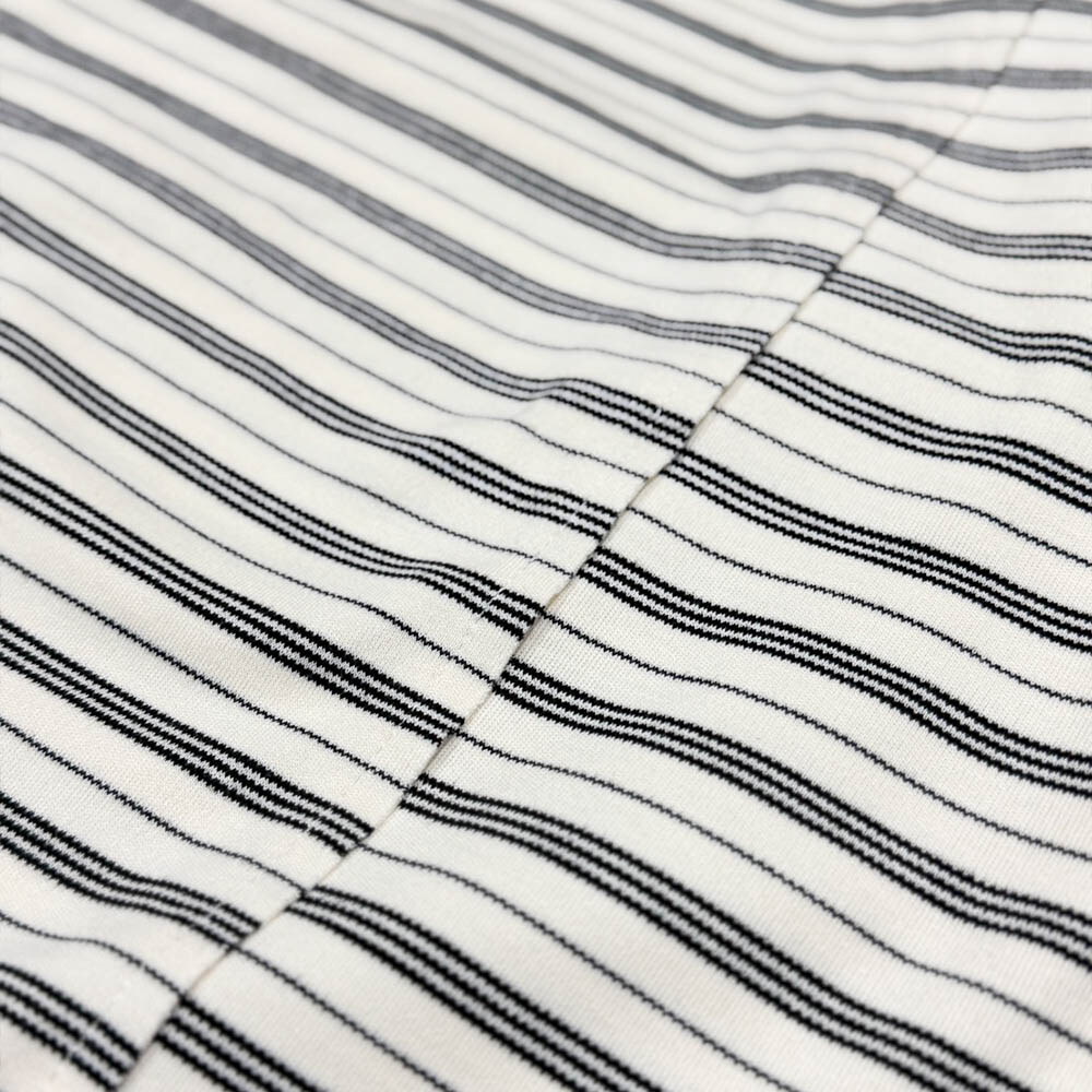 棉感條紋短袖上衣