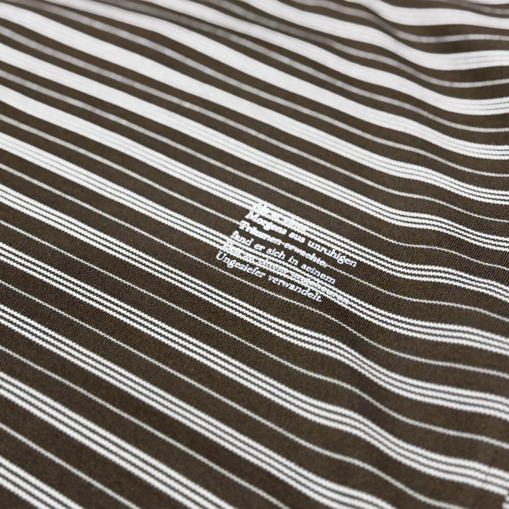 棉感條紋短袖上衣