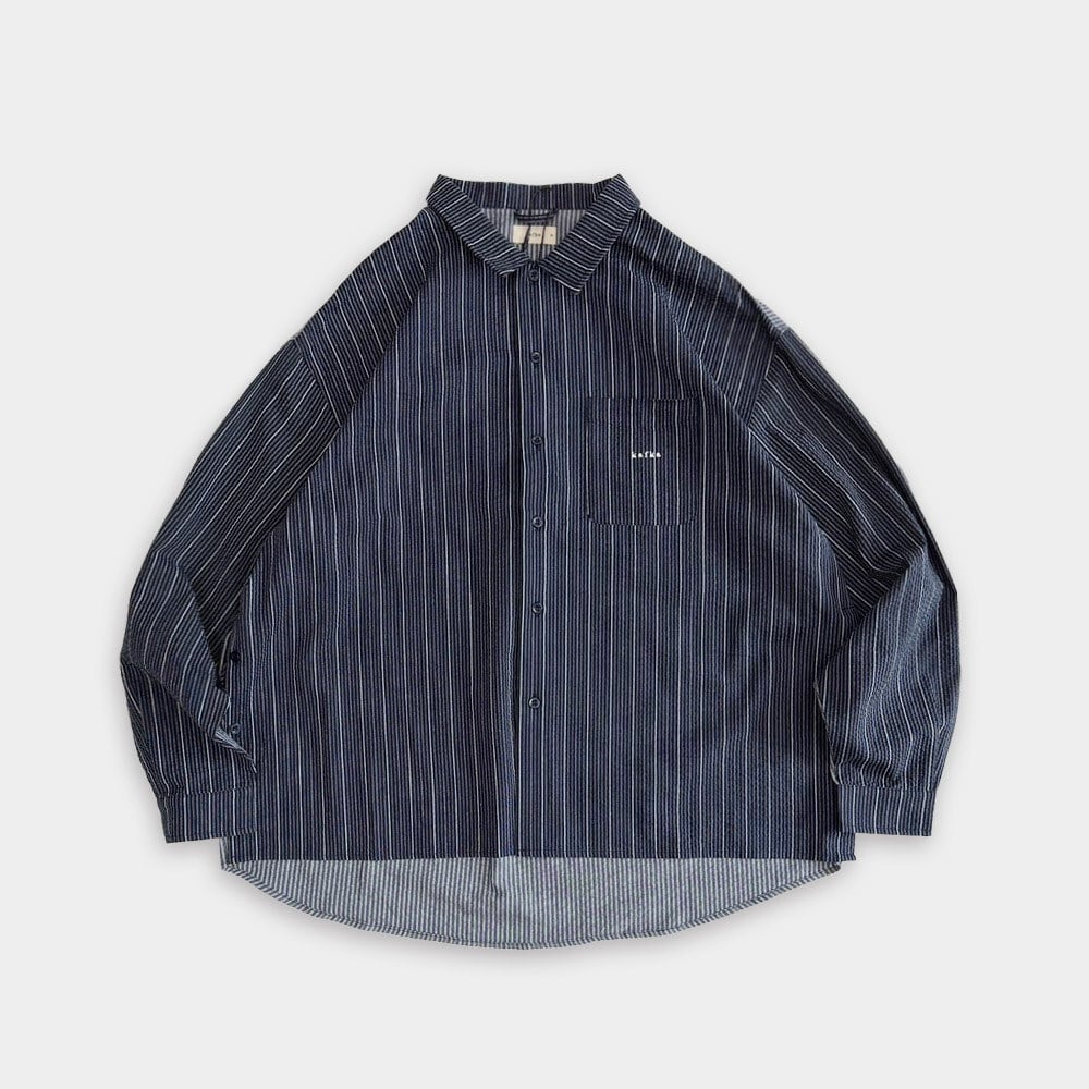 KFK 拼接側開襯衫