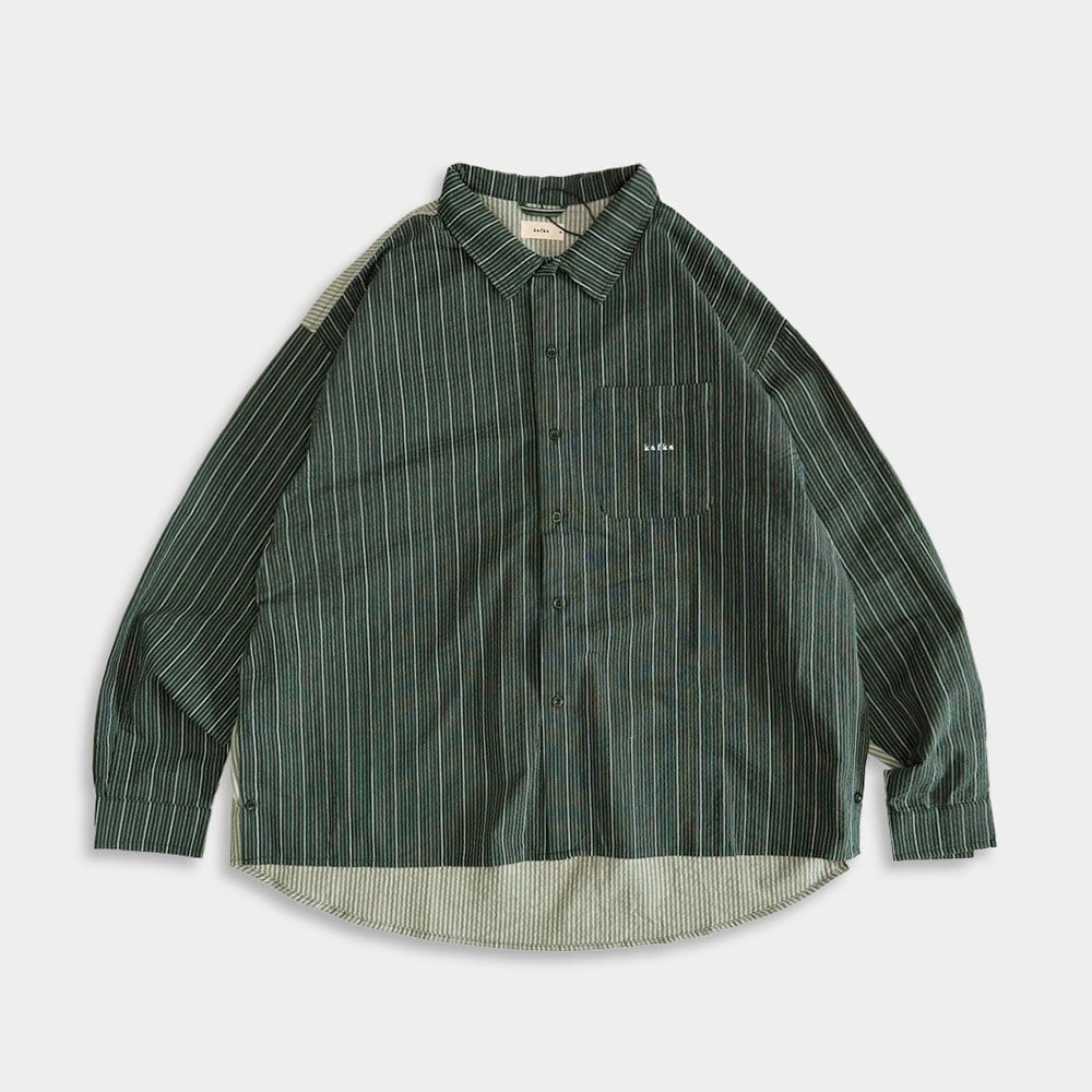 KFK 拼接側開襯衫