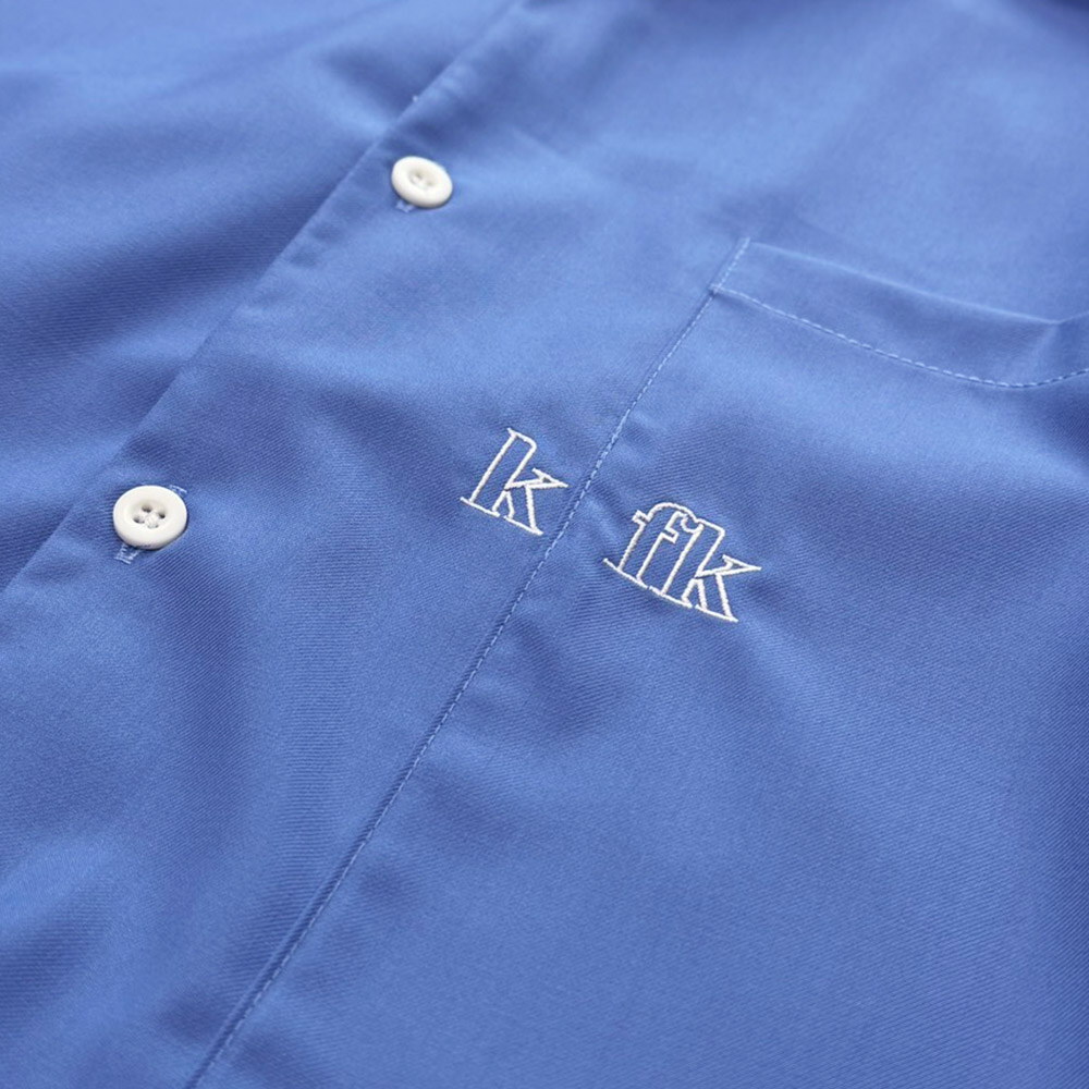 工作裝不收邊短袖襯衫