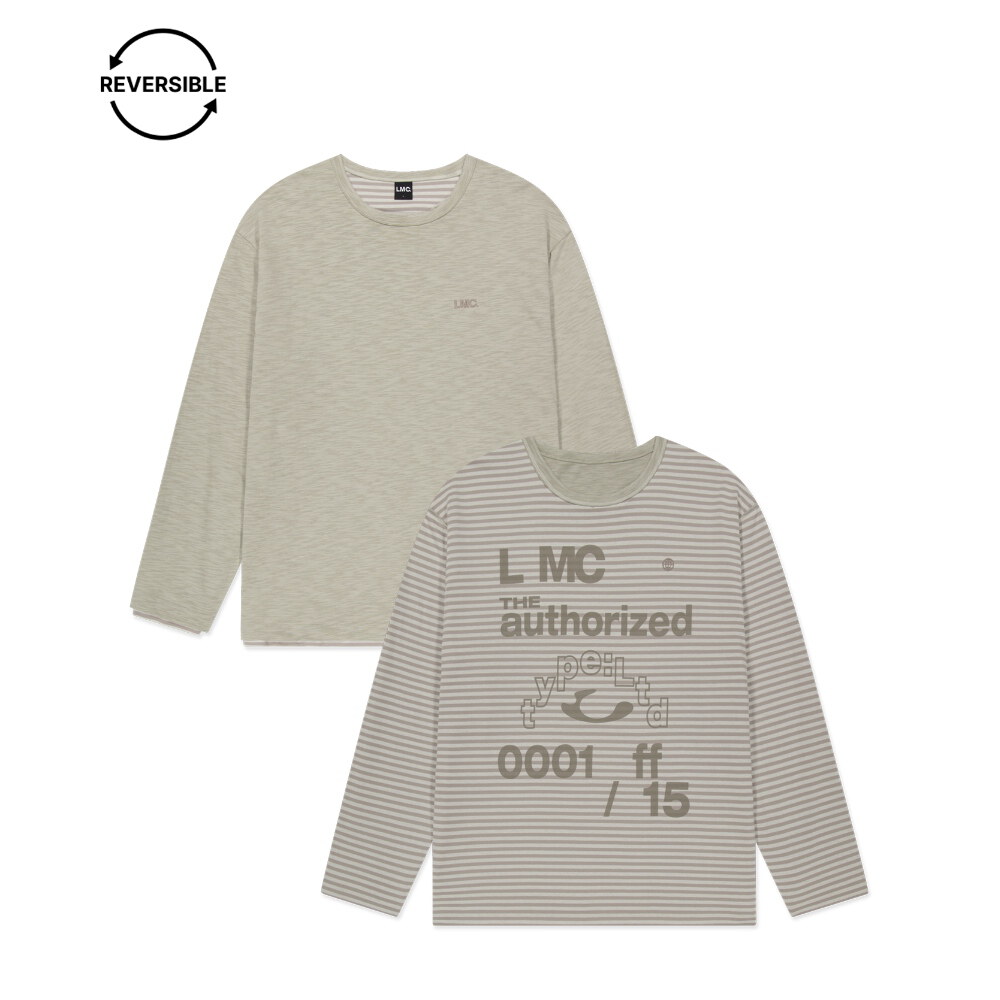 條紋長TEE REVERSIBLE STRIPE LONG SLV TEE