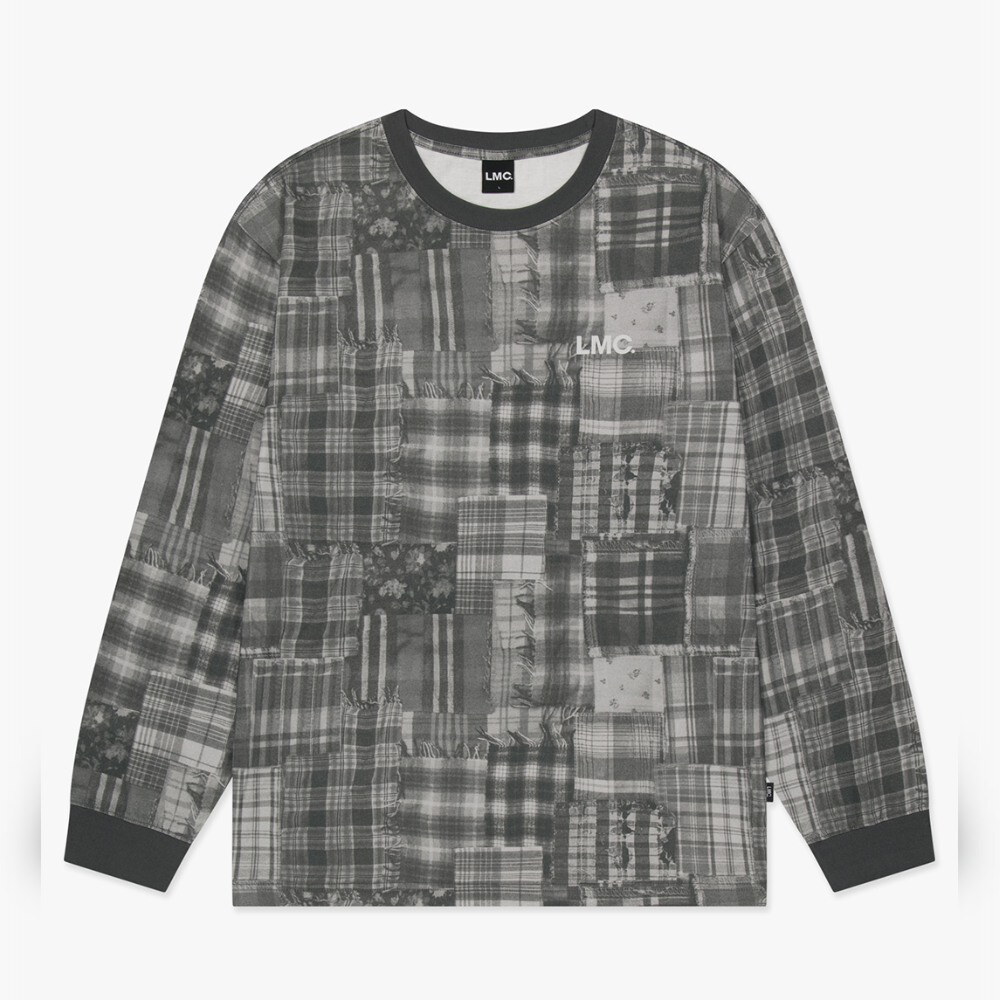 格紋圖像長TEE OG COMBO LONG SLV TEE