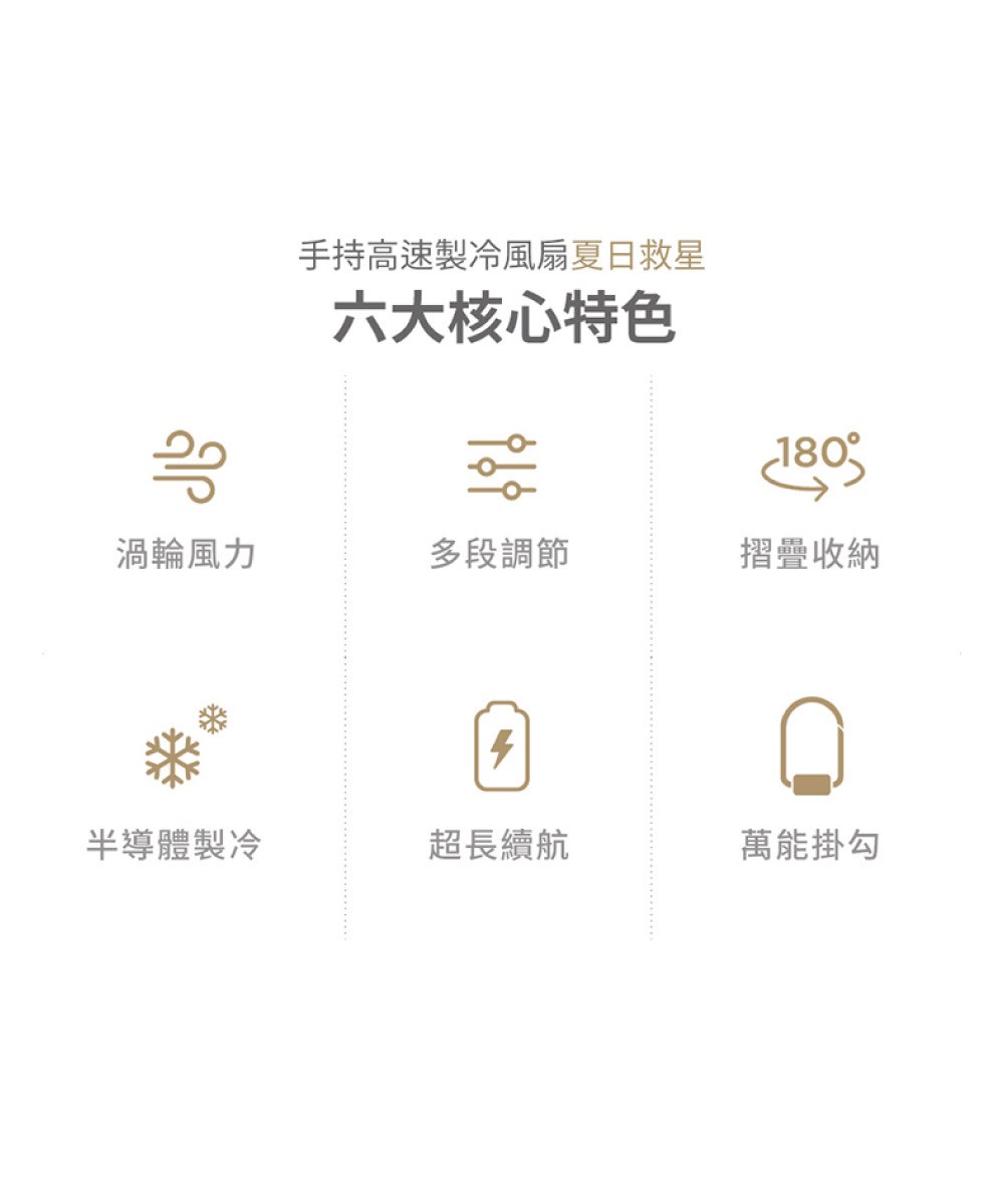 樂米 LARMI 手持高速製冷風扇