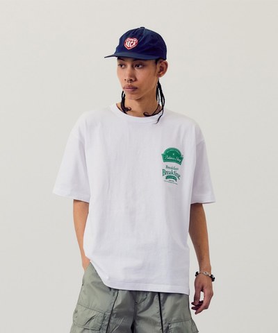 早晨印花TEE MORNING CAFE HALF SLEEVE TEE