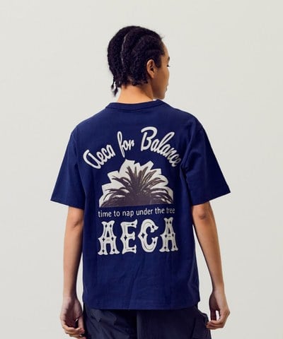 印花短袖上衣 PALM AECA HALF SLEEVE TEE