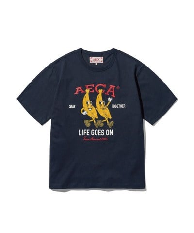 AECA0121-251 印花短袖上衣 STAY TOGETHER HALF SLEEVE