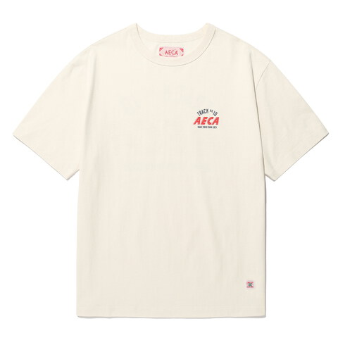 AECA0126-262 水洗印花短TEE TRACK NO.10 AECA HALF SLEEVE TEE