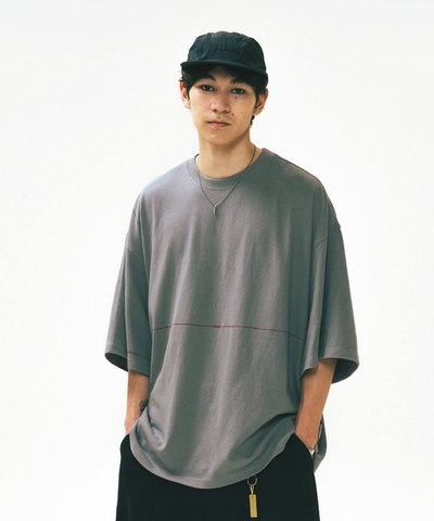 落肩印花Tee Size Graphic Half Tee