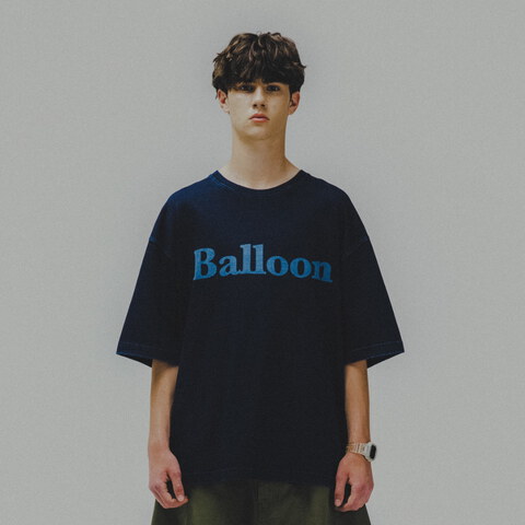 牛仔短Tee Balloon Denim Tee