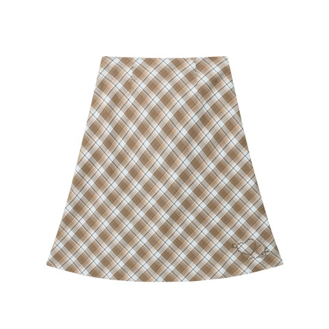 AMES4001-261 格紋中長裙 GRACE FLARED MIDI SKIRT