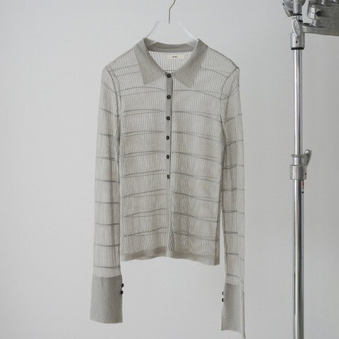 ANK0601-261 Sheerborder Knit Shirts