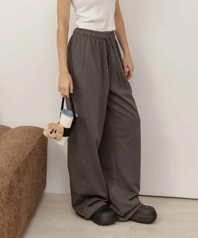 Bellox1107-刺繡四季舒適棉質長褲