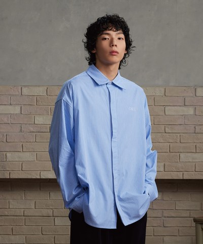 條紋長袖襯衫 Stripe Long Shirt