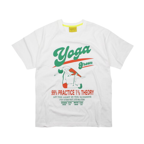 CNB0155-261 瑜珈印花短TEE 90S CLUB T YOGA