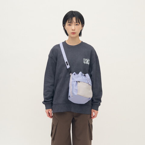 防潑水拼接水桶包 (中)