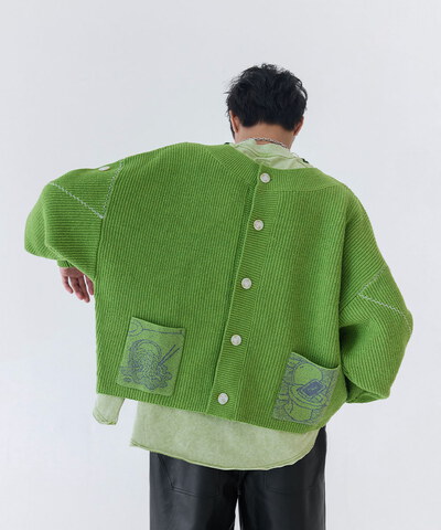 melsign聯名可拆式針織開襟衫