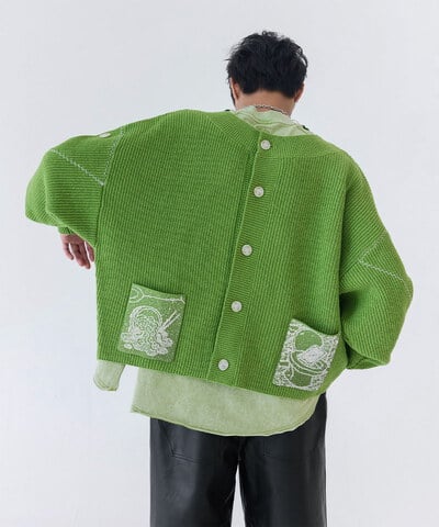 melsign聯名可拆式針織開襟衫