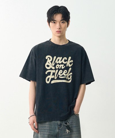 水洗印花上衣 BOF GRAPHIC WASHED HALF T-SHIRT