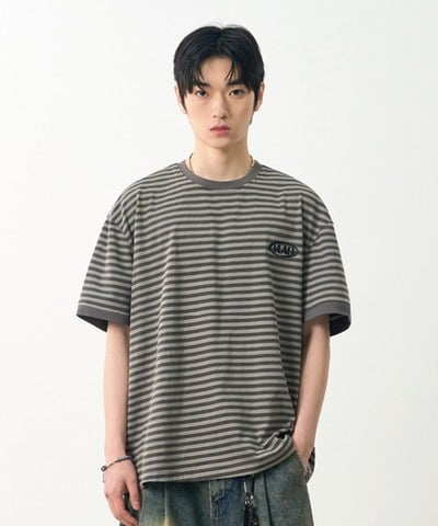 條紋T恤 BLEND STRIPED RINGER HALF T-SHIRT