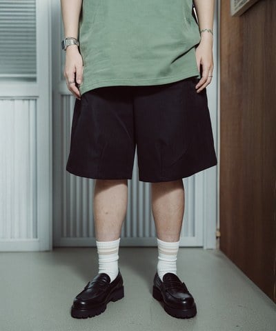 素色日常闊短褲
