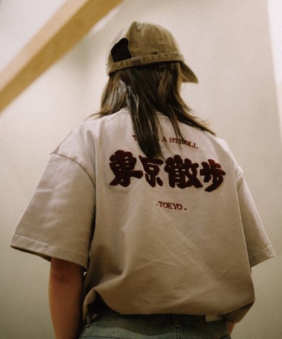 東京散步洗水Tee