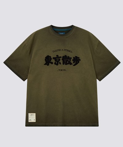 東京散步洗水Tee