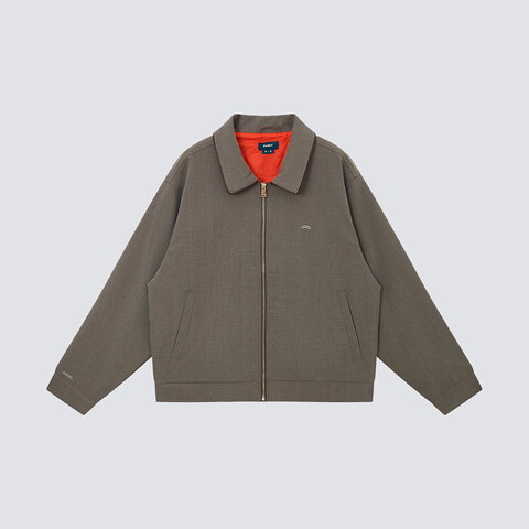 短版魚骨紋工裝外套