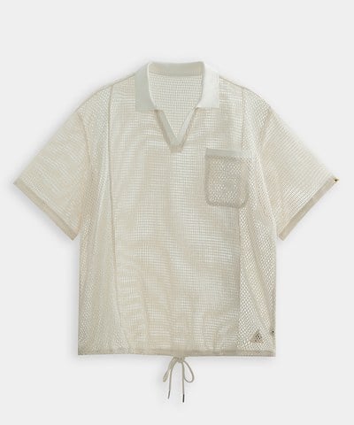 FTM0232-251 抽繩開領襯衫 KNITTED PULLOVER SHIRT