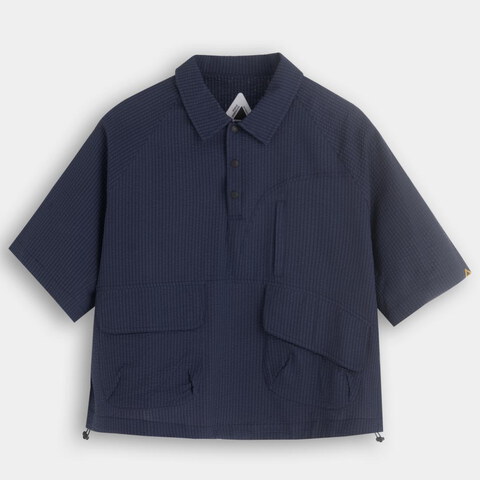 泡泡紗寬版襯衫 Raglan Easy Overshirt