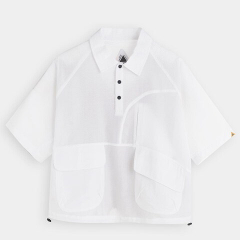 泡泡紗寬版襯衫 Raglan Easy Overshirt