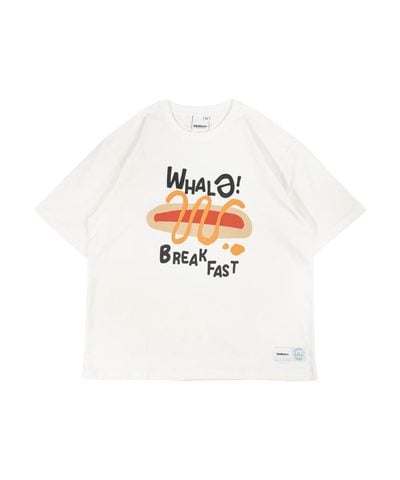 聯名 餵我早餐印花上衣 HotDog Tee