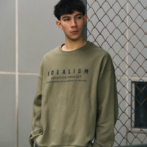 華夫格大學Tee Waffle SweatShirt