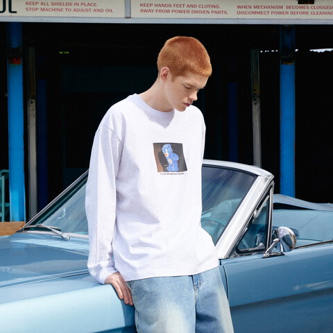 照片小熊長TEE PHOTO BEAR LONG SLV TEE