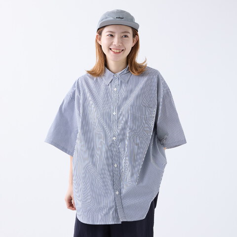 條紋短袖襯衫 LOOSE STRIPE SHIRT SS