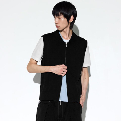 拉鍊針織背心 Axis Zip up Knit Vest