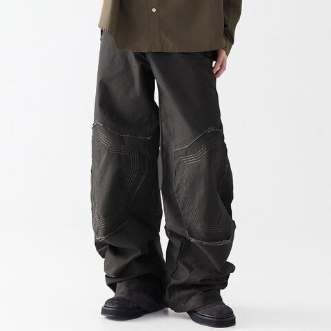 補丁弧形褲 Patch Curved Pants