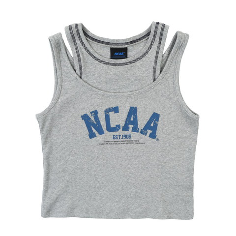 NCAA0509-262 女款假兩件印花背心_NC