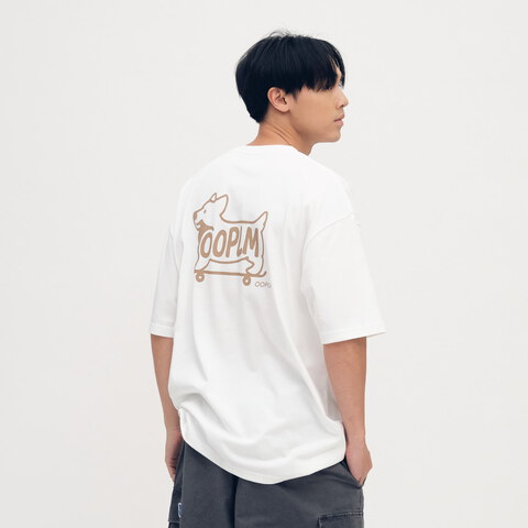 柯基狗狗滑板短TEE