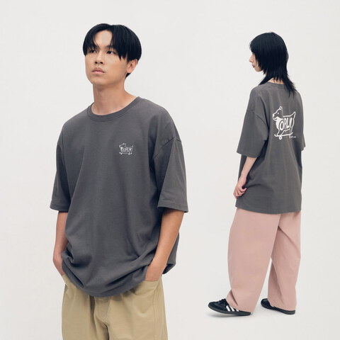 柯基狗狗滑板短TEE