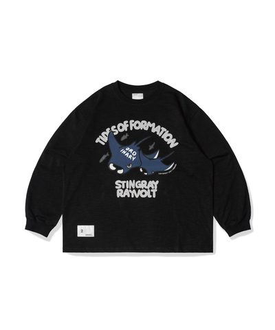 美式魟魚LOGO長TEE