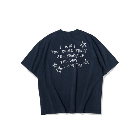 手繪星星標語短TEE
