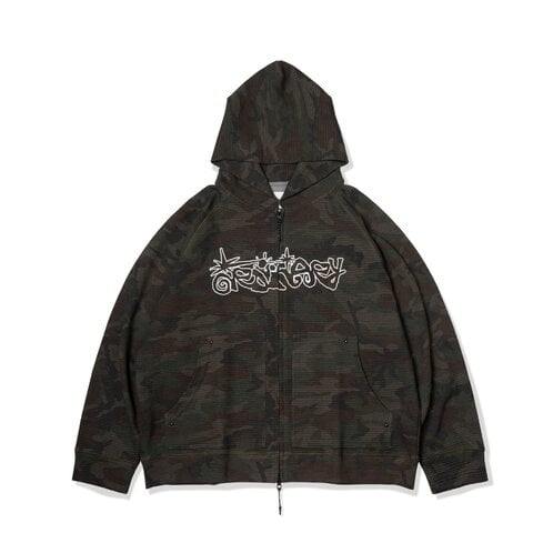 華夫格短板迷彩帽拉